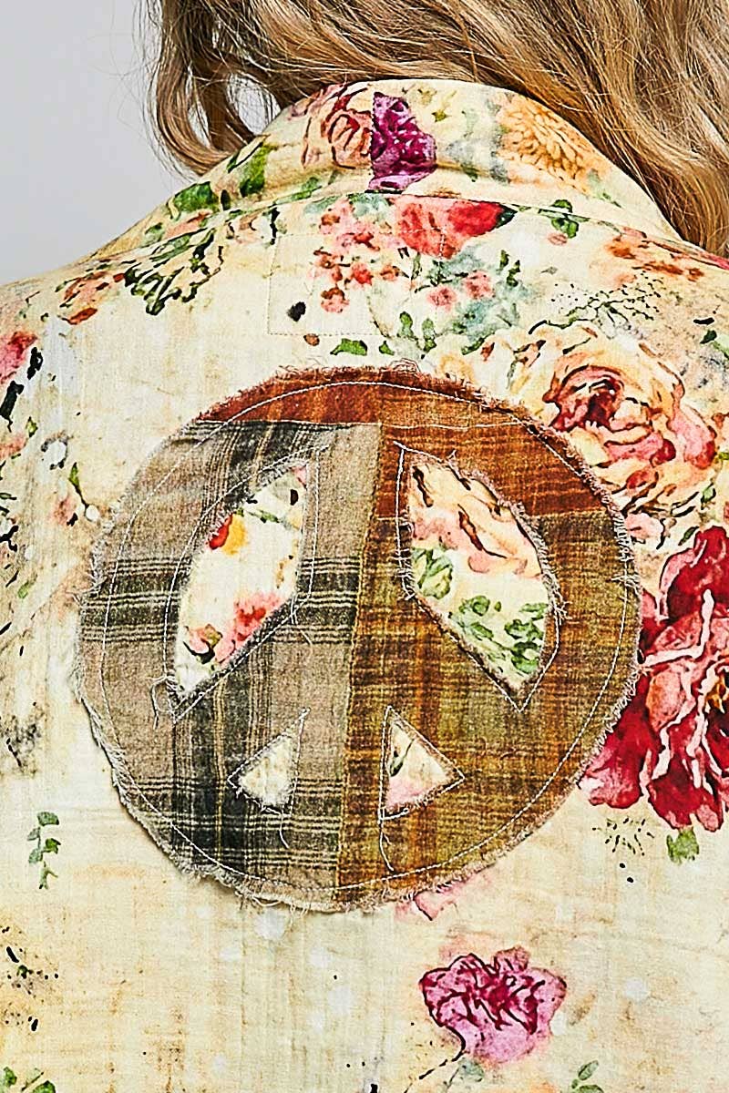 Reversible Floral Cardigan