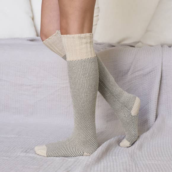 Open Weave Lounge Socks