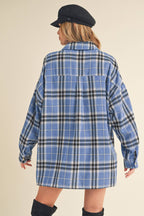 No Buttons Plaid
