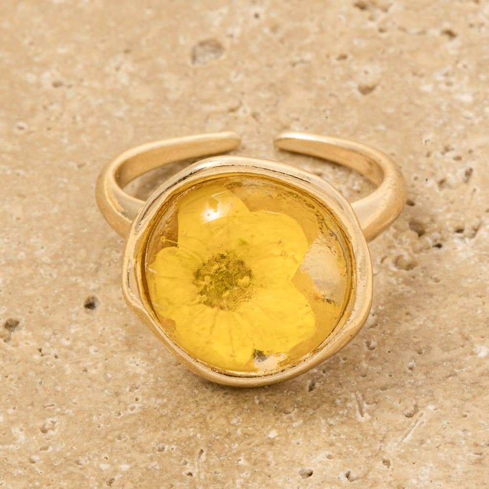 Pressed Flower Ring