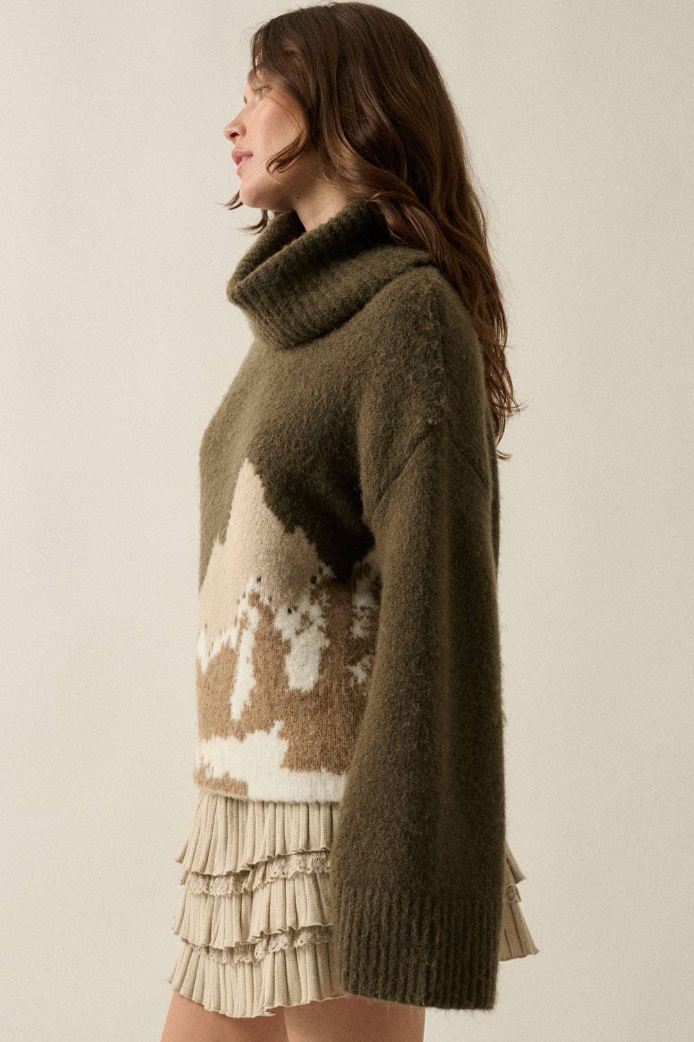 Mountains Turtleneck Sweater