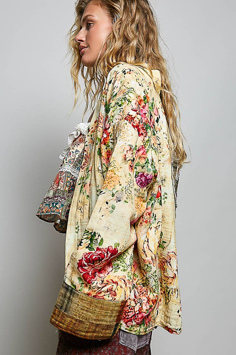 Reversible Floral Cardigan