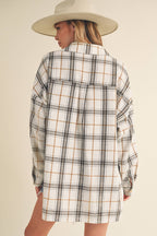 No Buttons Plaid