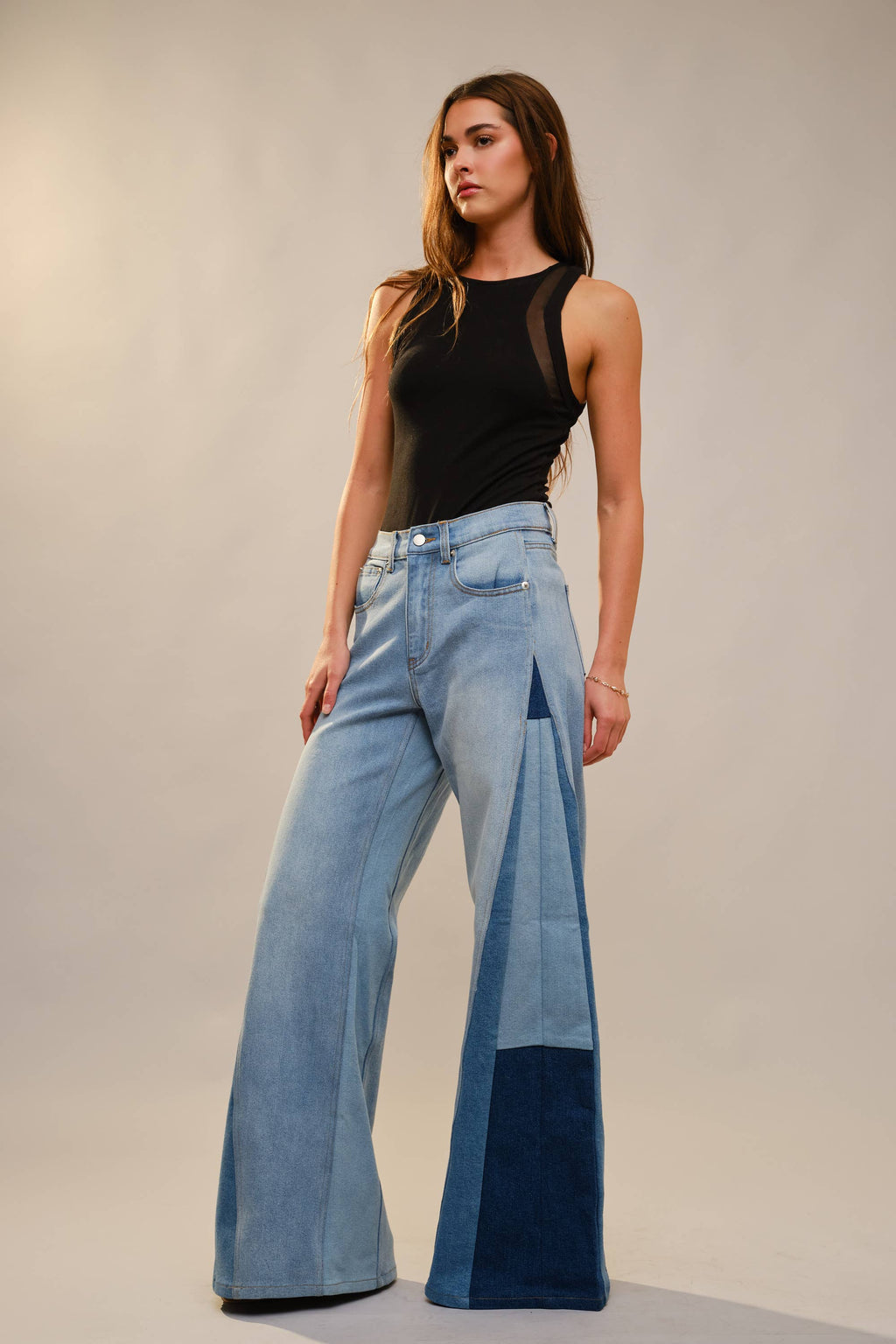 Patched Bell Bottoms