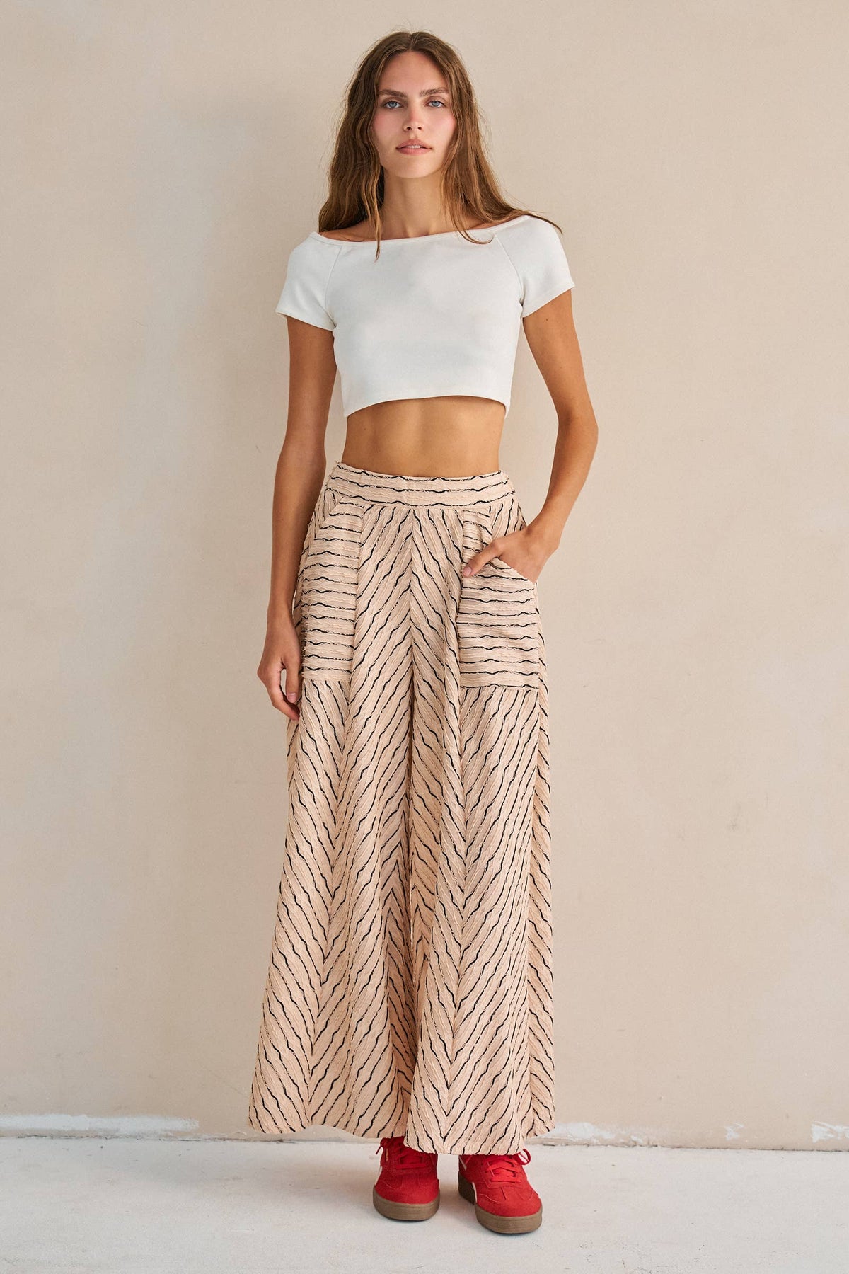 Stripe Wide Legs