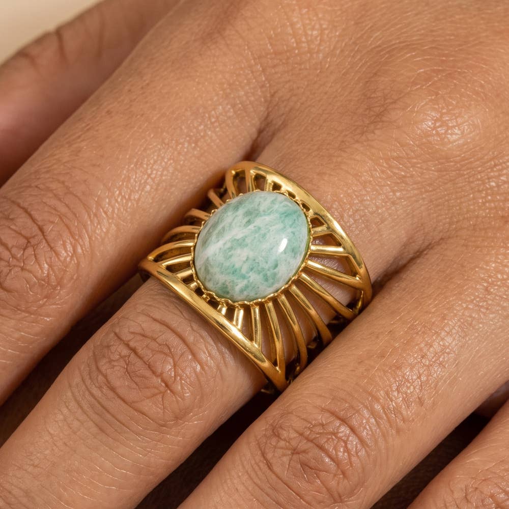 Sunburst Openwork Ring