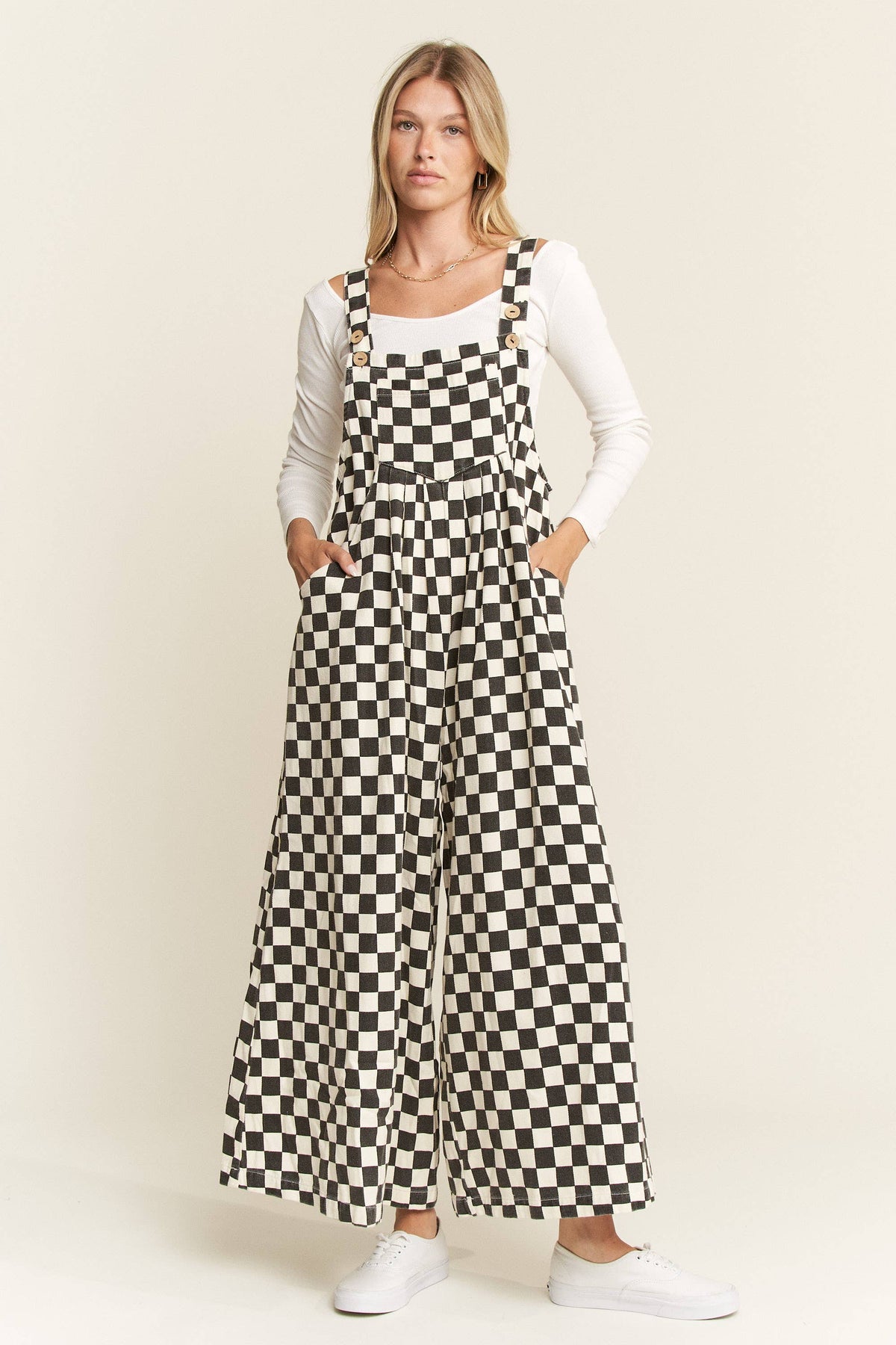 Checkered Overalls