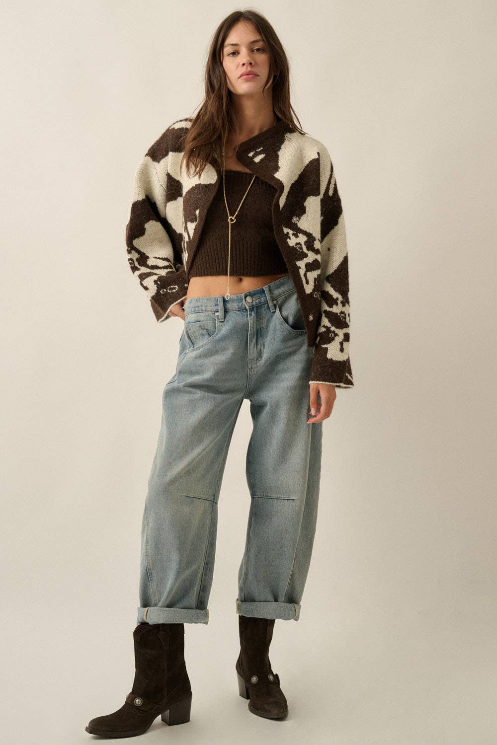 Abstract Jacquard Shacket