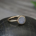 Faceted Moonstone Ring