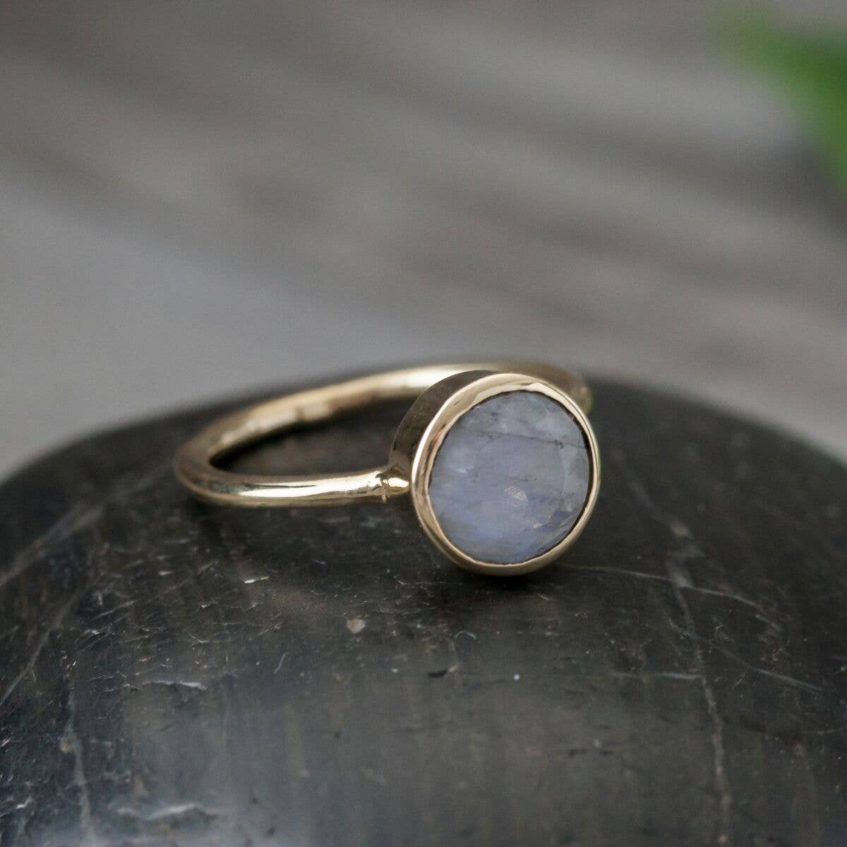 Faceted Moonstone Ring