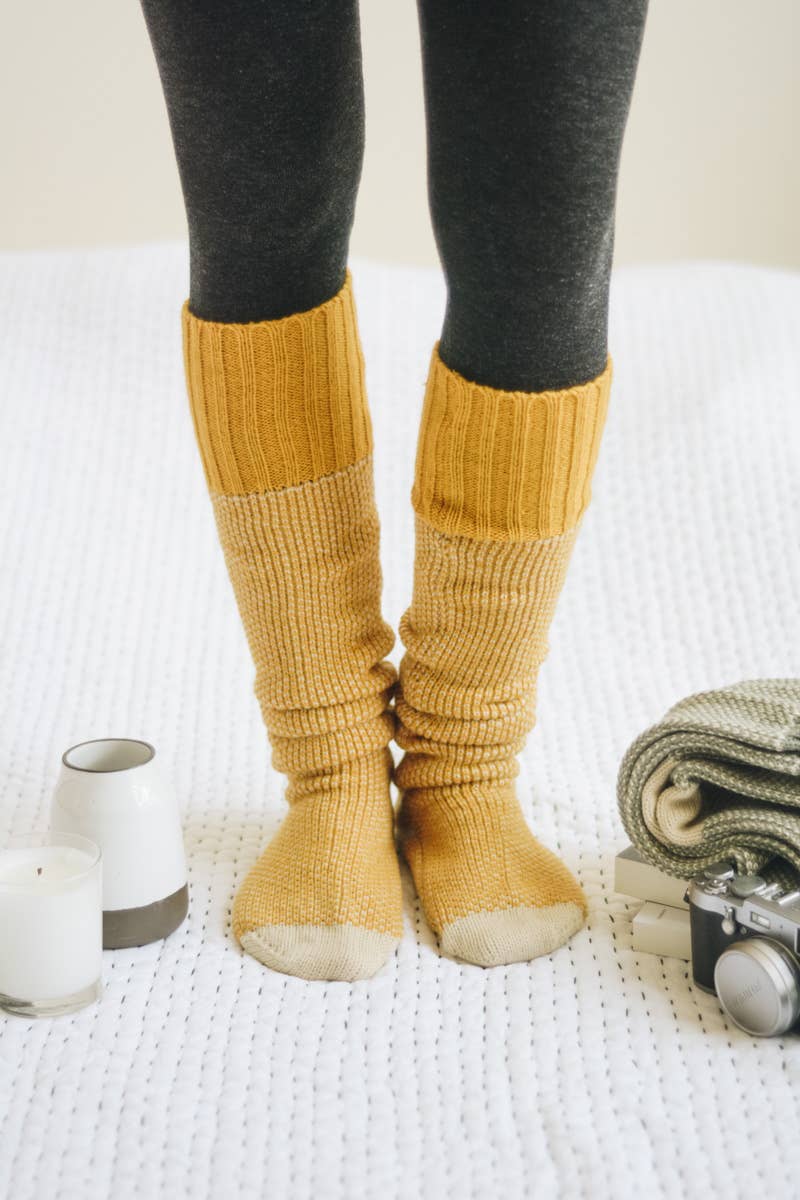 Open Weave Lounge Socks