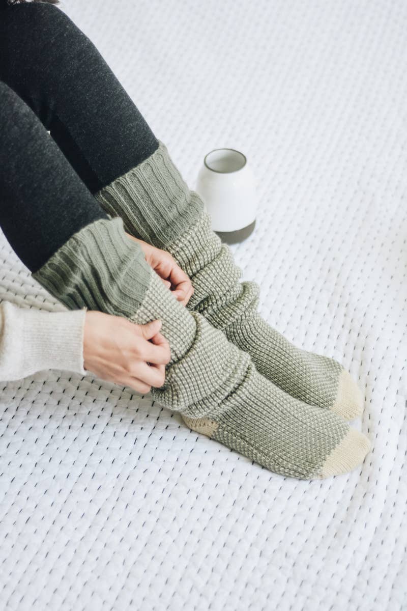 Open Weave Lounge Socks