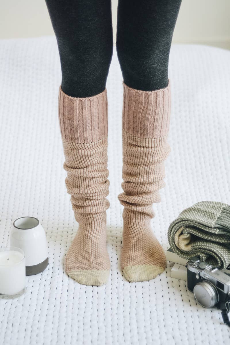 Open Weave Lounge Socks