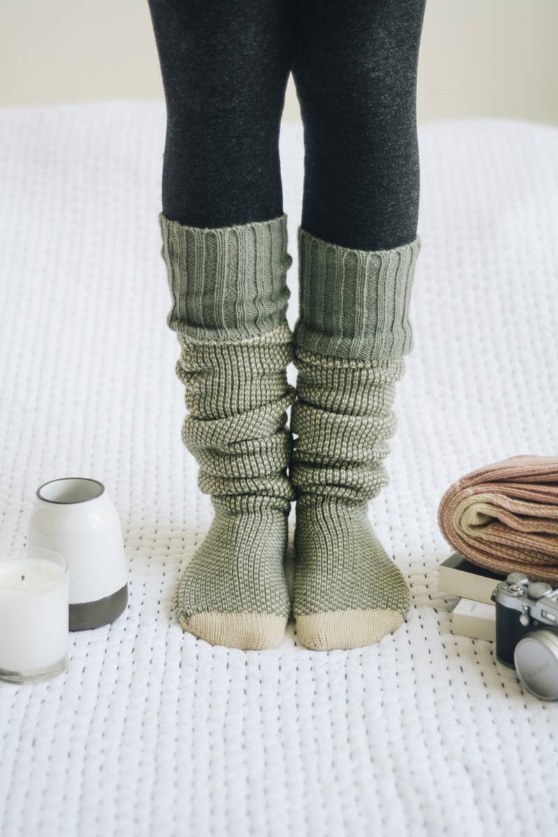 Open Weave Lounge Socks