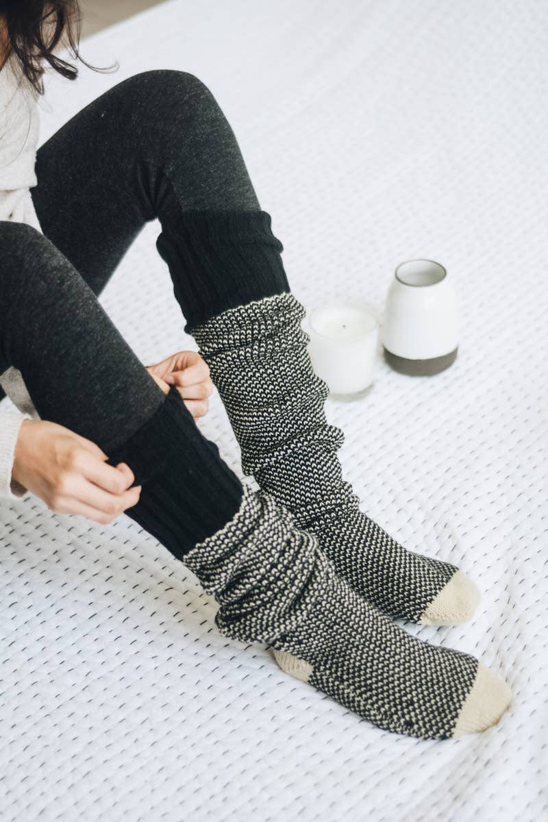 Open Weave Lounge Socks