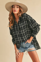 No Buttons Plaid