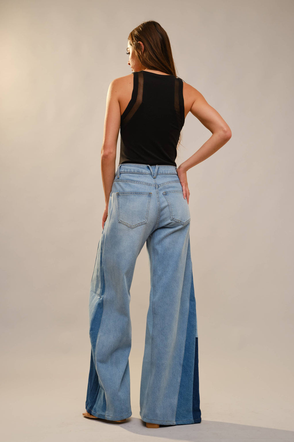 Patched Bell Bottoms