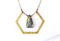 Labradorite Hexagon Necklace