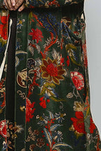 Floral Velvet Robe
