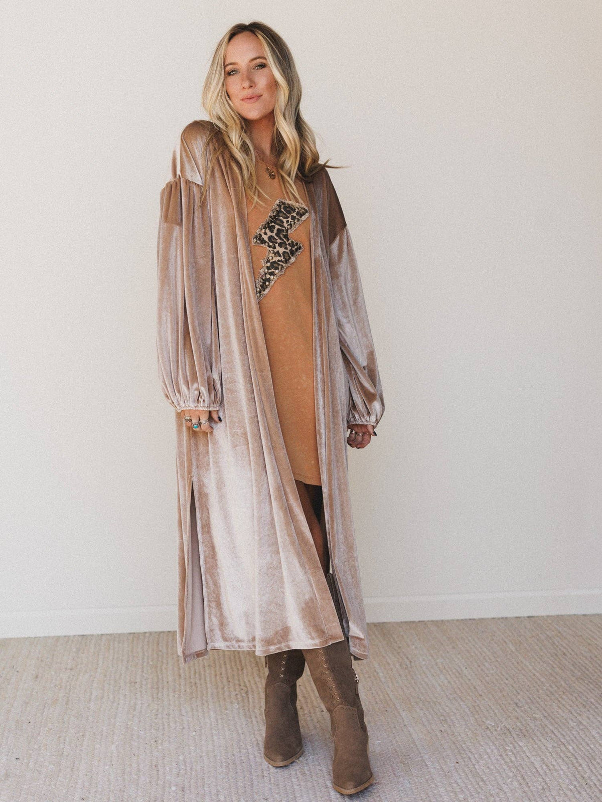 Velvet Duster Cardigan