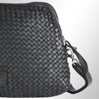 Woven Leather Crossbody