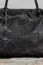 Studded Leather Tote
