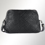 Woven Leather Crossbody
