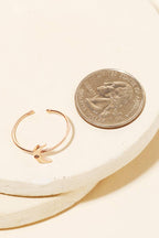 Dipped Crescent Ring