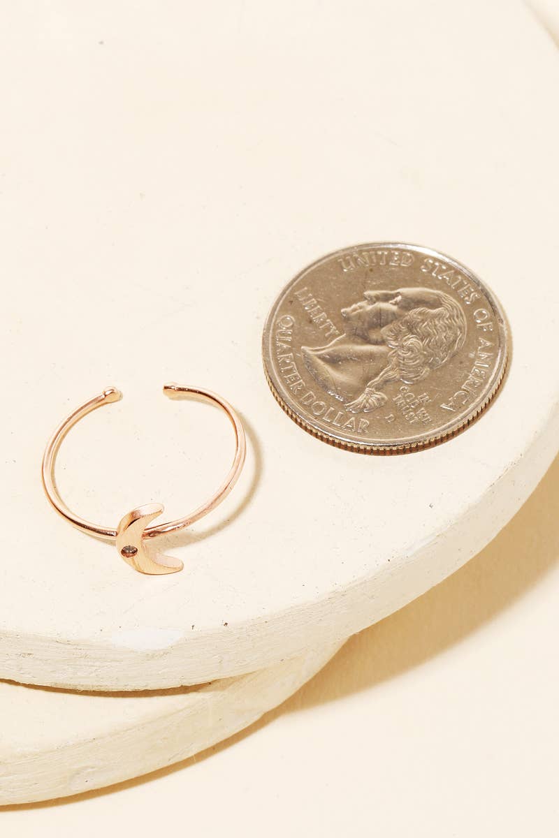 Dipped Crescent Ring