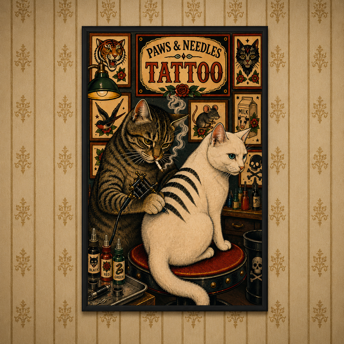 Paws | Needles Tattoo Print