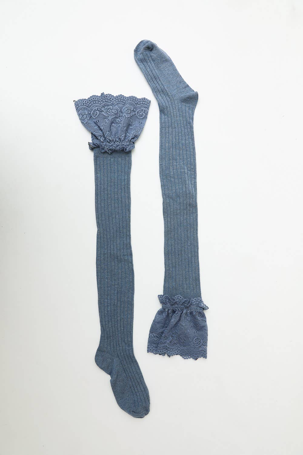 Lace Trimmed Knee-Highs
