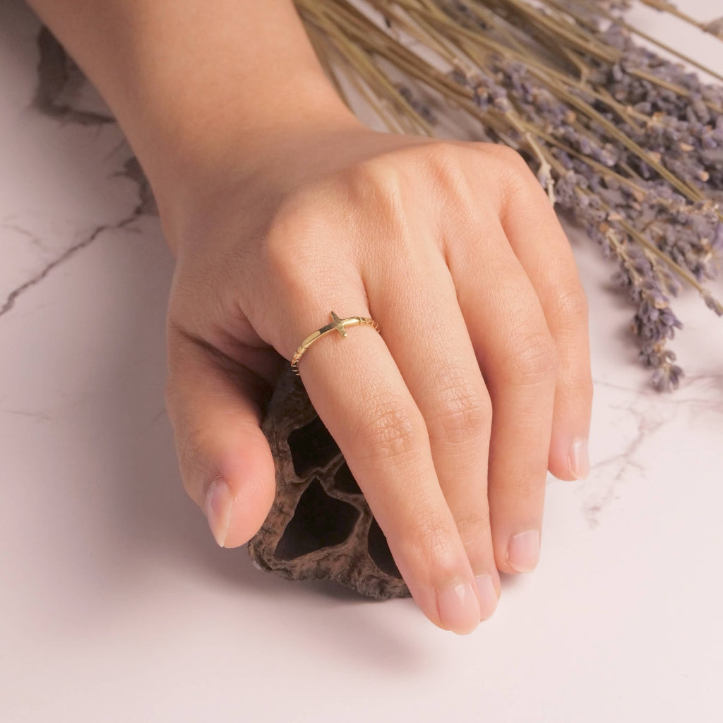 Tiny Cross Ring