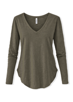 Mineral Washed V-Neck