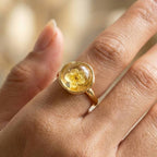 Pressed Flower Ring