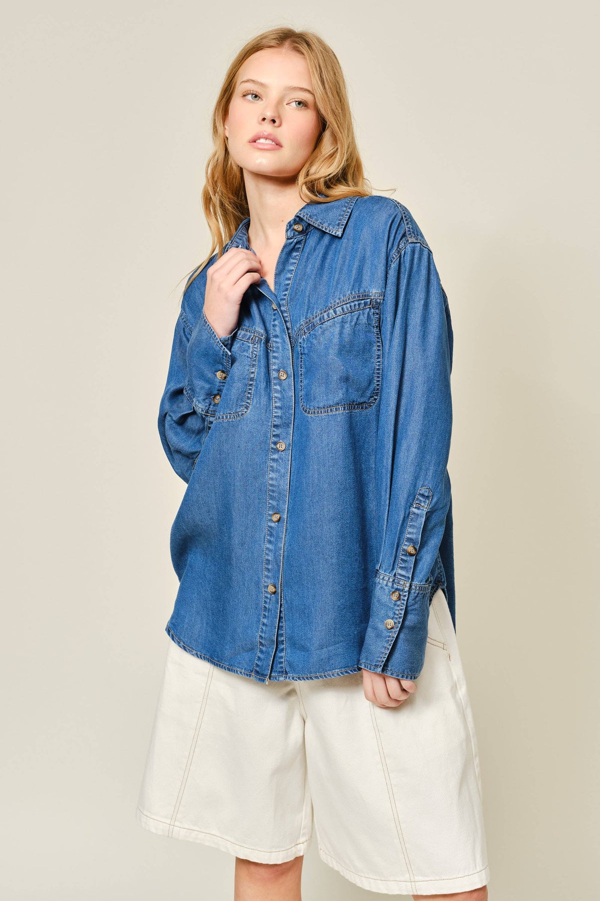 Denim Button Down