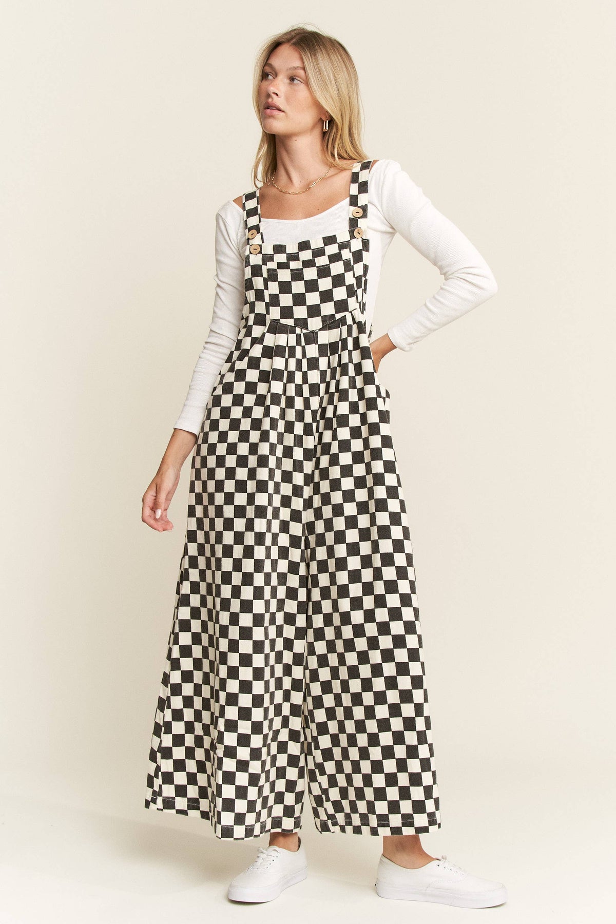 Checkered Overalls