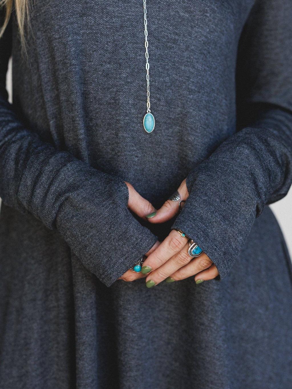Long Sleeve Crewneck Dress