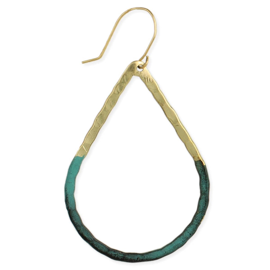 Patina Teardrop Earrings
