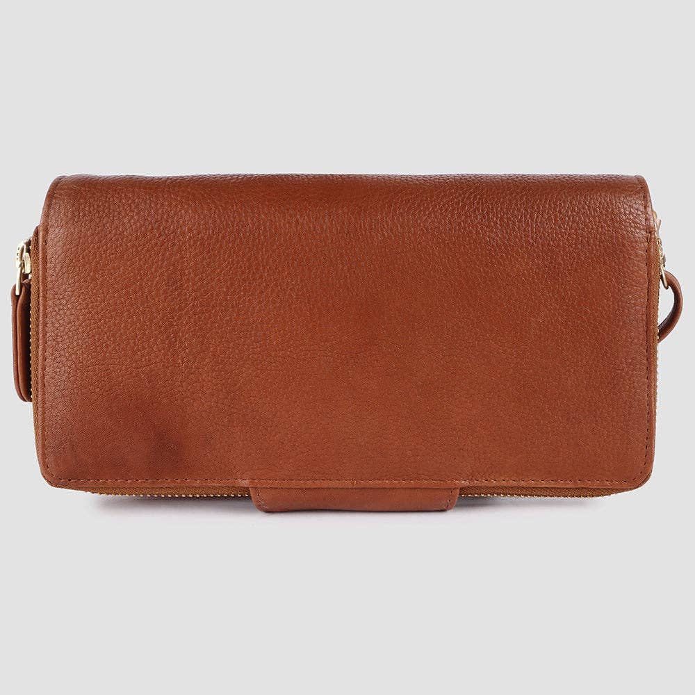 Pebbled Leather Crossbody