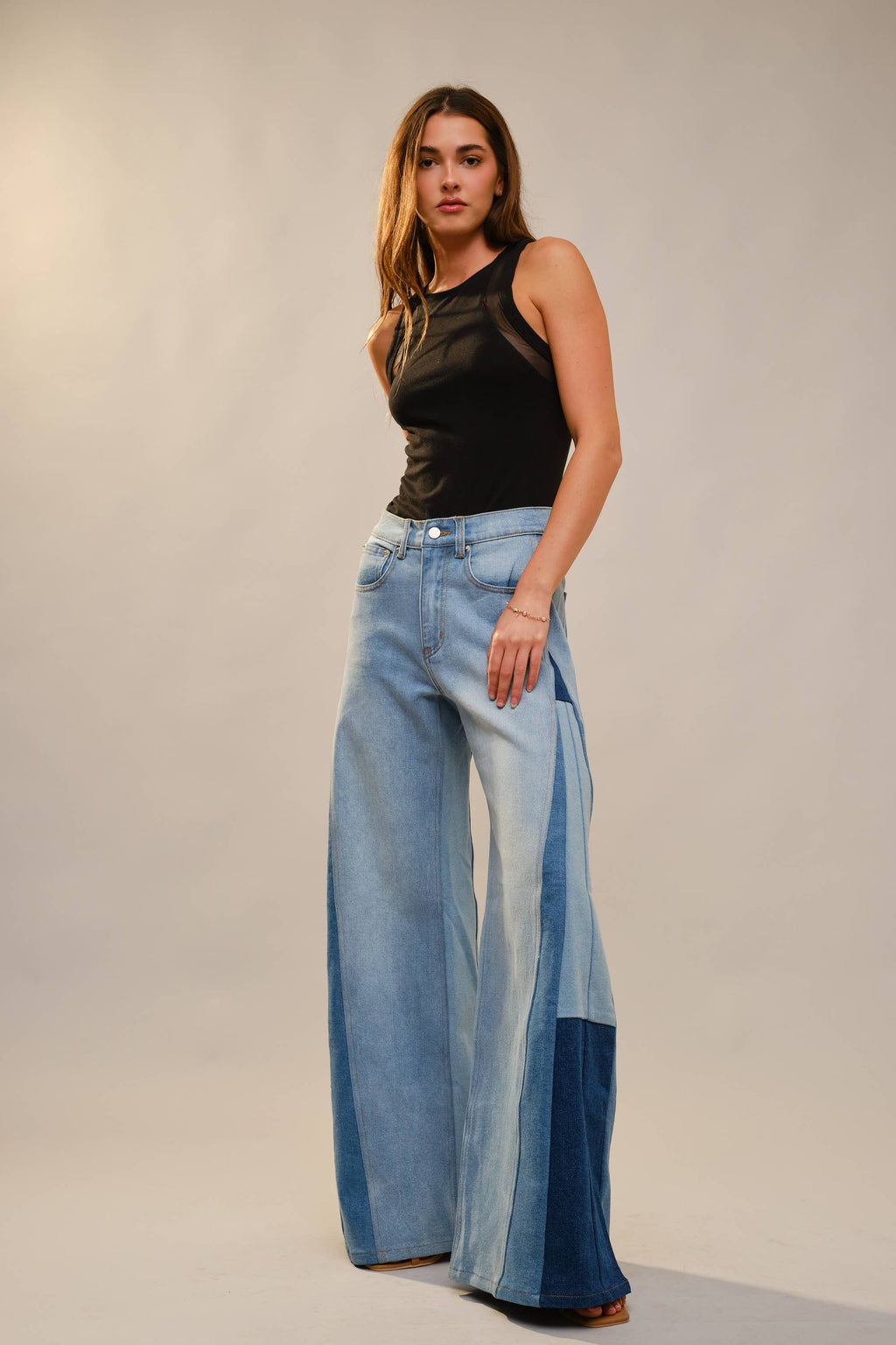 Patched Bell Bottoms