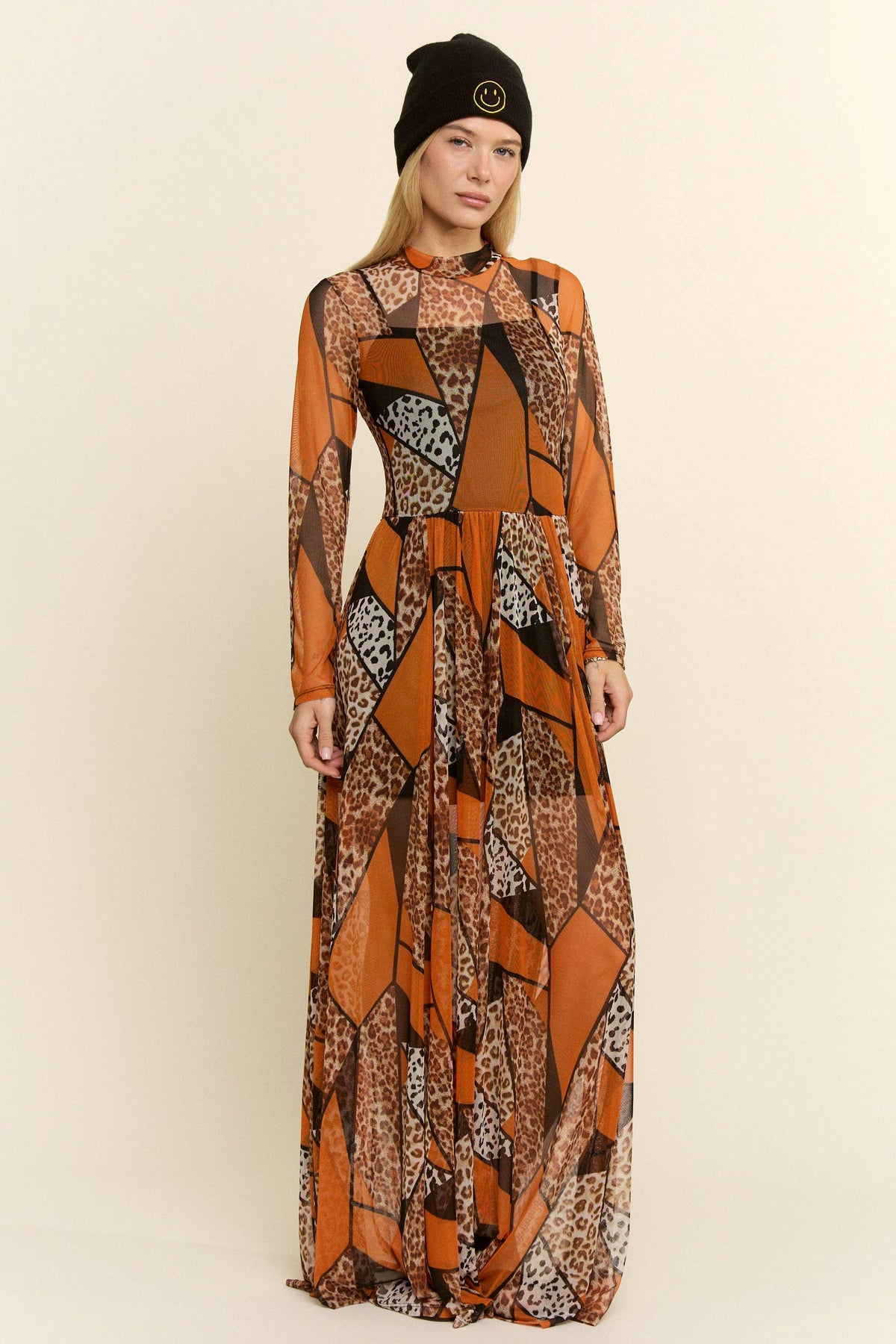 Leopard Patchwork Maxi