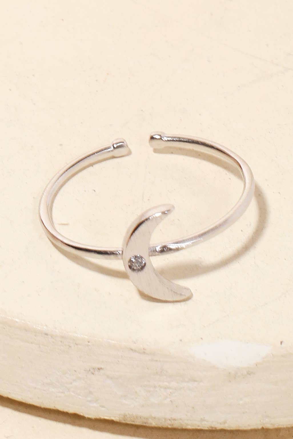 Dipped Crescent Ring