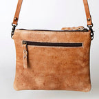 Vertical Leather Cross Body