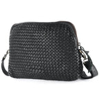 Woven Leather Crossbody