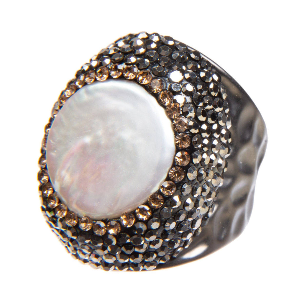 Irregular Pearl Cocktail Ring