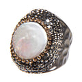 Irregular Pearl Cocktail Ring