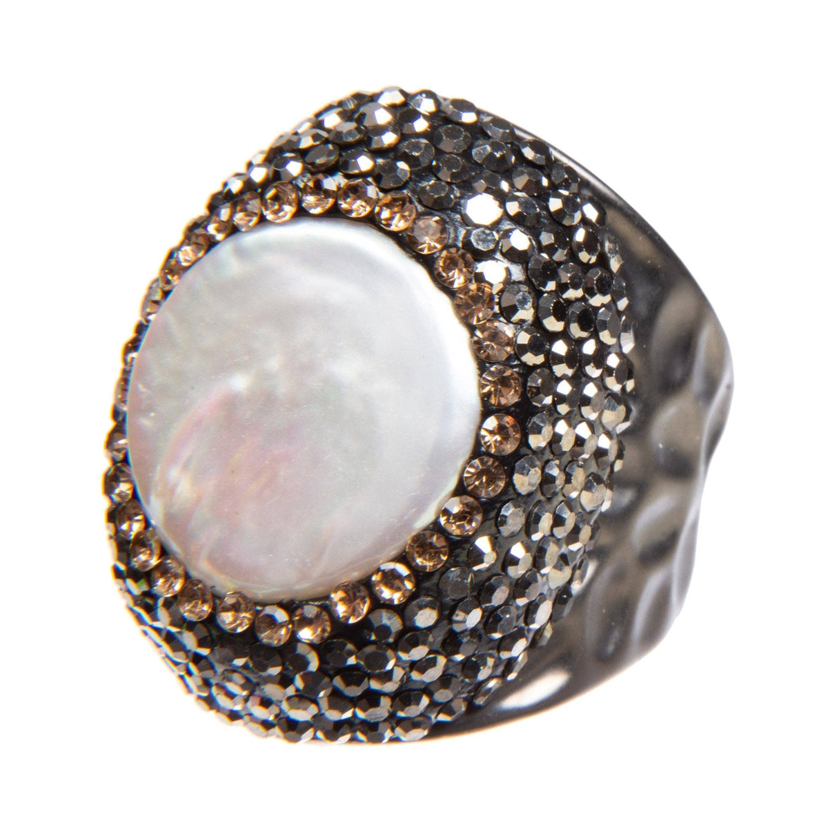 Irregular Pearl Cocktail Ring