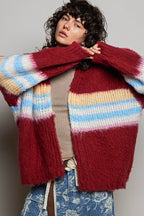 Striped Mohair Cardigan