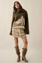 Mountains Turtleneck Sweater