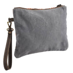 Upcycled Canvas Wristlet